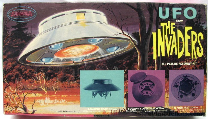 Aurora 1/72 UFO from 'The Invaders' TV Series, 813-150 plastic model kit